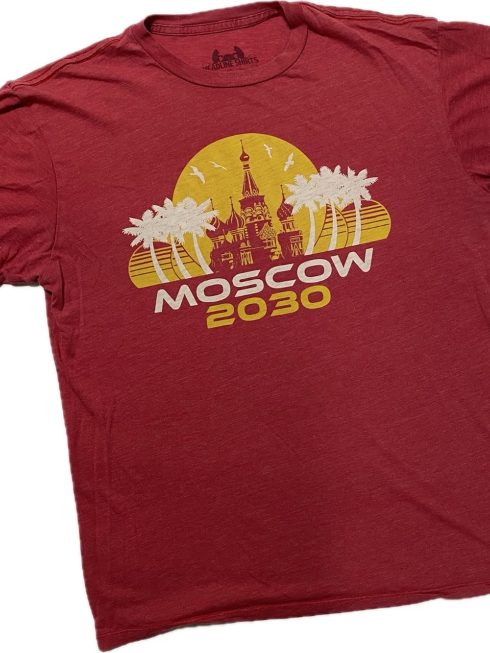 Headline Shirts Moscow 2030 Graphic Tee - Red